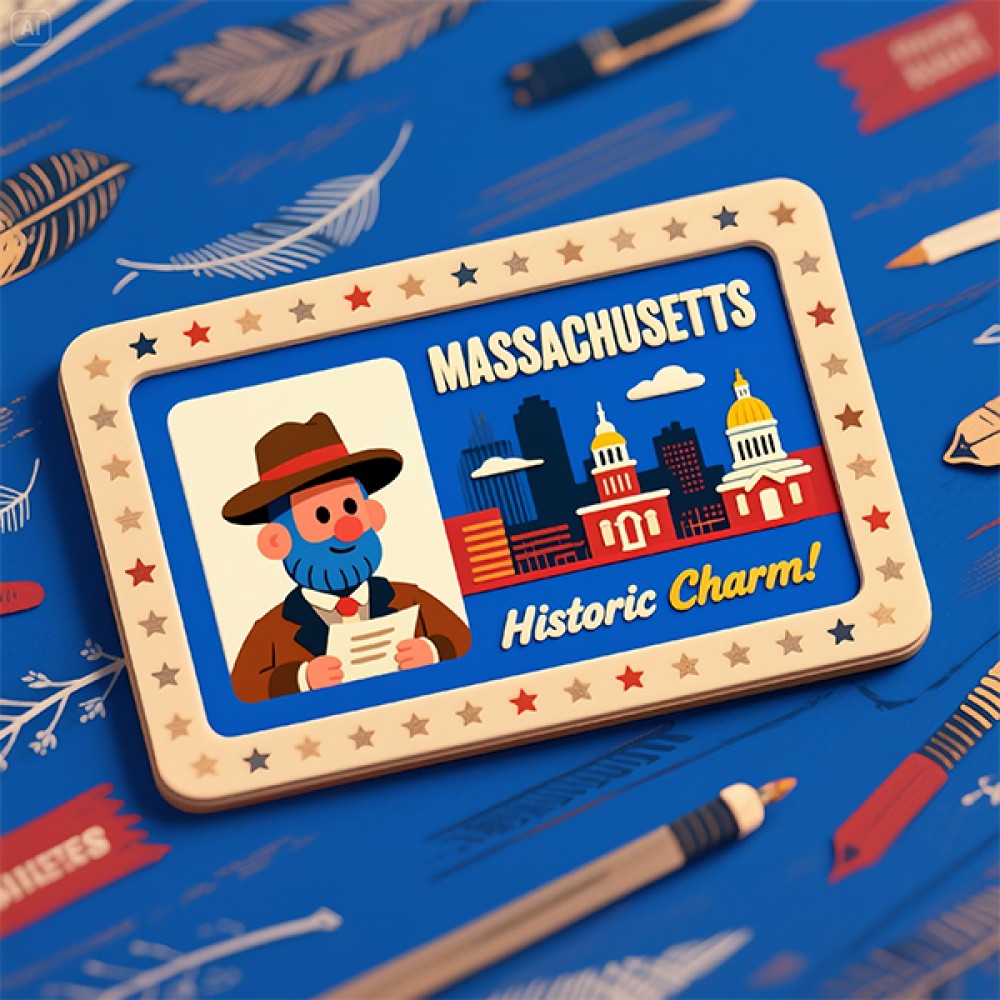 Massachusetts Novelty Card