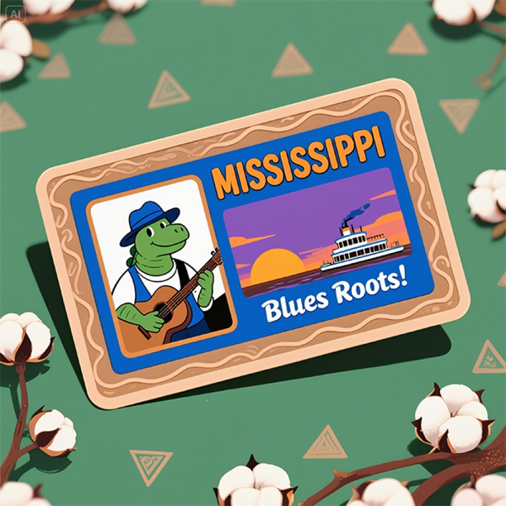 Mississippi Novelty Card