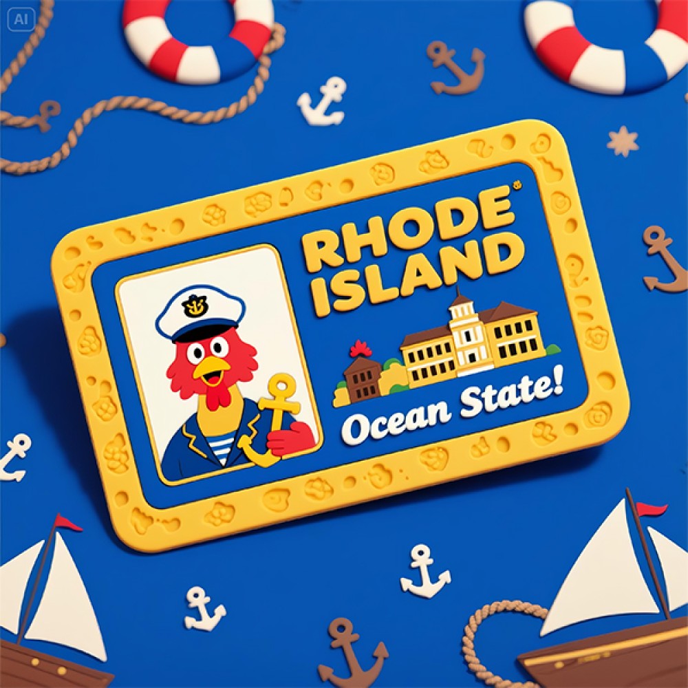 Rhode Island Novelty Card